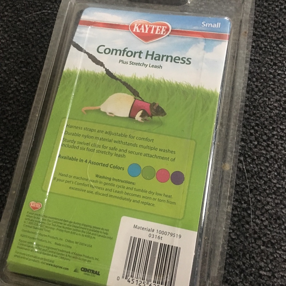 Rat Harness/Leash • Blue - Picture 2 of 3